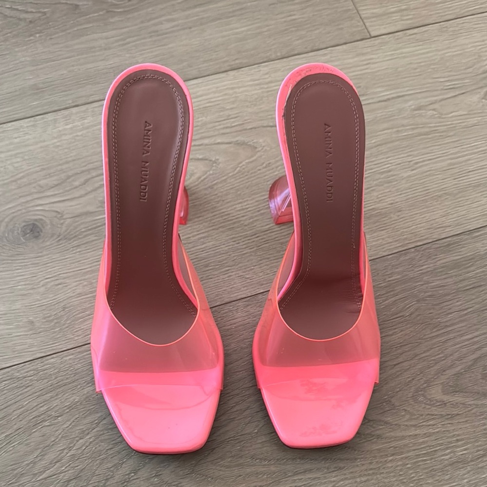 Amina Muaddi Pink Women's Shoes